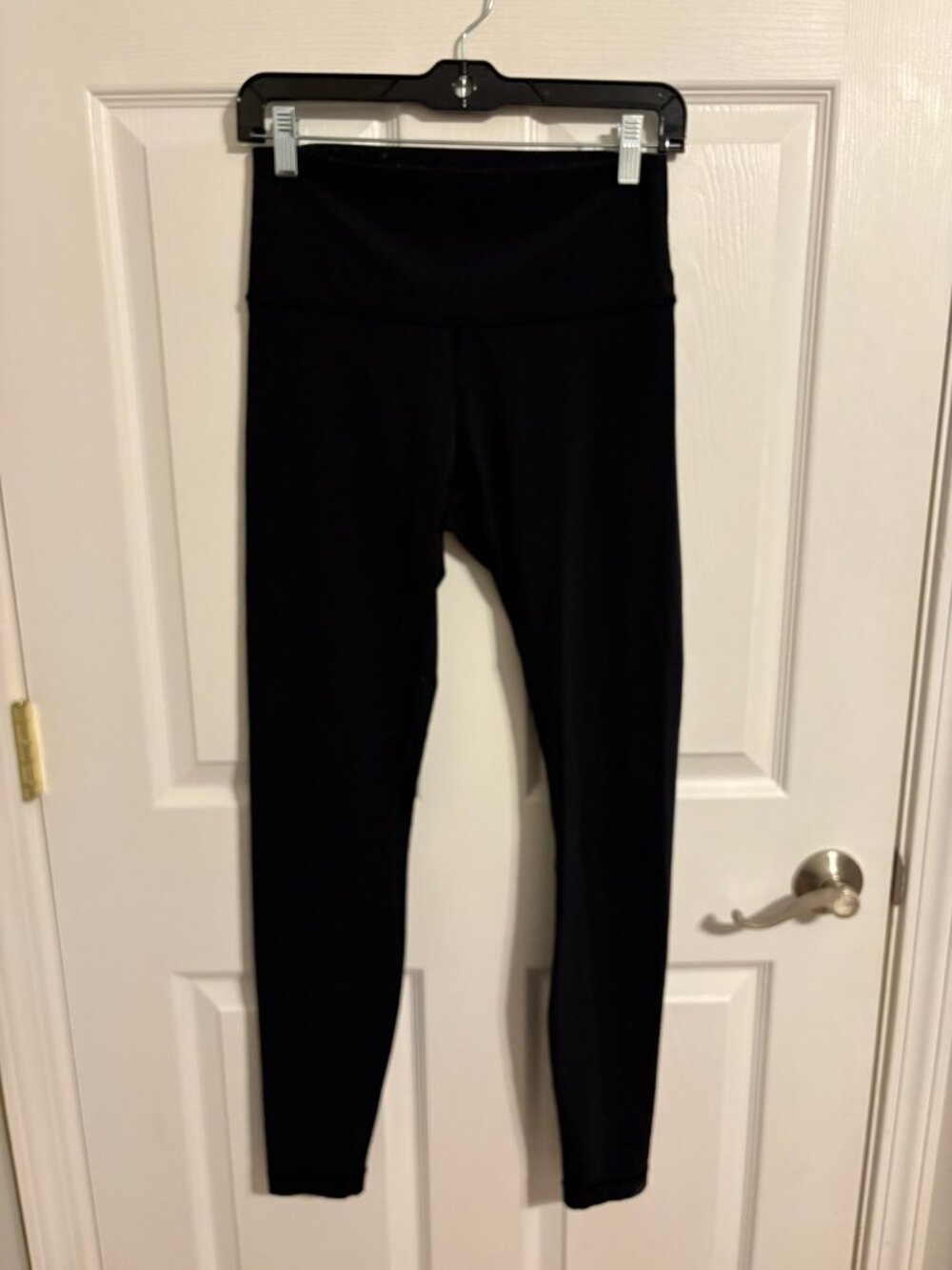 Lululemon Black High Rise Leggings Womens Approx 6/8 No Size Tag Athletic Yoga